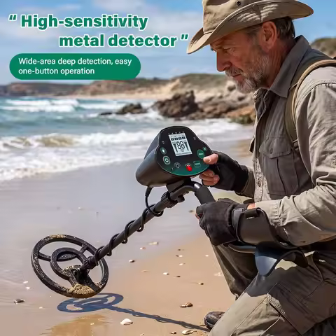 8 Inch IP68 Waterproof Search Coil Metal Detector MD-5030P High Accuracy Disc Notch Pinpoint Modes F