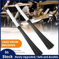 2Pcs Cajon Brush Telescoping Drum Brushes Nylon Sticks Percussion for Jazz Stick Drum Musical
