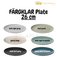 IKEA FARGKLAR Plate, Pinggan 26cm
