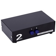 2 Way 3-RCA Audio Video AV Switch Switcher Input Selector Box Splitter