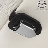 NEW MAZDA 2 3 CX-3 CX-5 CX-8 CX-30 BT-50 Eyeglass Clip Made Of Suede For Car Sunshade