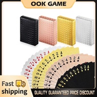 Playing Cards Foil Poker Cards Deck of Cards 24K Gold Diamond Foil Poker Cards Waterproof