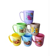 [6 & 3 PCS] PLASTIC CUPS PLASTIC CUPS 350 DRINKING WATER CUPS