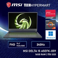 MSI Delta 15 A5EFK-059MY 15.6" Laptop/ Notebook (Ryzen 7 5800H, 16GB, 1TB, AMD RX6700M, W11H, 240Hz)