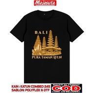 KATUN BALI T-SHIRT WITH 19 PURA TAMA SWING DESIGN, THICK AND SOFT 24S COTTON MATERIAL, DEWATA ISLAND