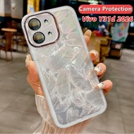 Vivo Y31d 2026 Glitter Feather Pattern Silicone Soft Casing For Vivo Y31d Y31d VivoY31d Y31d Y31 d Y