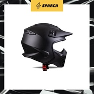 [SPARCA] Helmet JPX Full Face MX-726R NEW SOLID Black Doff/Red