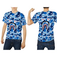 [Riashop] Bape Shark T-Shirt Original | Original Bape T-Shirt | Bape Short Sleeve T-Shirt