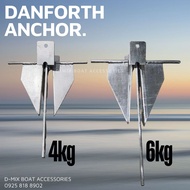 D-MIX Boat Anchor / 6kg Marine Anchor / Danforth Anchor / Galvanized Anchor / Boat Accessories