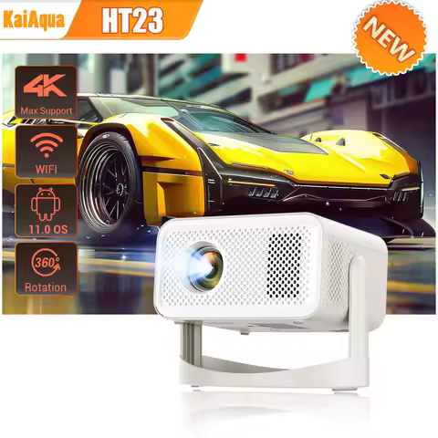 KaiAqua 650ANSI L018 Projector 4K Native 1080P Auto Focus & Keystone Correction Android11 BT5.2 WIFI