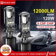 Lampu Depan LED Projie Led Mobil Mini Projie Y8D H4 Mobil Super Terang Lampu Led Mobil Utama Kabut H