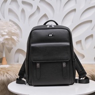 Fashion Hardware Outer Leather Bag Backpack Cowhide Atmospheric More Million Treasures Backpack Sing