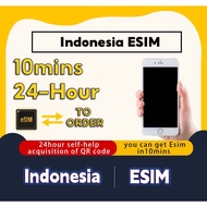 Indonesia eSIM total 3GB 10GB MAX Unlimited Data|Instant 10mins Delivery|High Speed Data Indonesia S