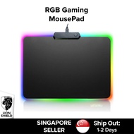 [SG] LionShield RGB Gaming MousePad, 7 LED Color Backlit large desk mat mouse pad (Water-resistant)