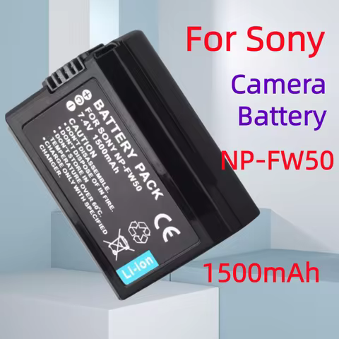 1500mAh NP-FW50 NPFW50 FW50 Camera Battery For SONY A6000 α6000 A6400 A5000 A6300 A7M2 A7R II Camere