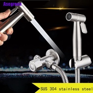 [Asegreen] Toilet Bidet Spray Stainless Steel Handheld Shattaf Bathroom Sprayer Shower Head