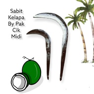 PISAU SABIT KELAPA PISANG/PISAU SABIT BUAH-BUAHAN/ COCONUT BANANA SICKLE HANDMADE by PAK CIK MIDI