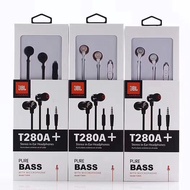 T280A หูฟังชนิดใส่ในหูJBL 3.5mm Headset พร้อมไมโครโฟน Earbuds C150SI C100SI T110 C200SI t280ไดนามิกสำหรับ IOS/Android กีฬาชุดหูฟังสำหรับ ของเเท้100% OPPO VIVO Samsung huawei