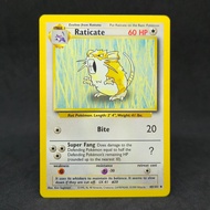Vintage Pokemon TCG Raticate 40/102 1999 Base Set Unlimited Trading Card