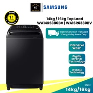 (FREE Doorstep &amp; Install KL) Samsung 14kg 16kg Top Load Washing Machine Washer WA14R6380BV | WA16R6380BV/FQ Mesin Basuh