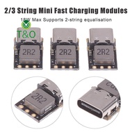[T&O-t] 1/3Pcs Type-C 2S/3S 3.7V Charge Discharge Module Charger 4.5~9.5V Board Boost Converter 1865