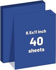 Navy blue Cardstock 8.5x11",180gsm/65lb Cardstock,40 pack(