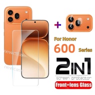2in1 Screen Protector Tempered Glass For Honor 600 Pro Lite 5G 2026 Honor600 600Pro 600Lite Tempered