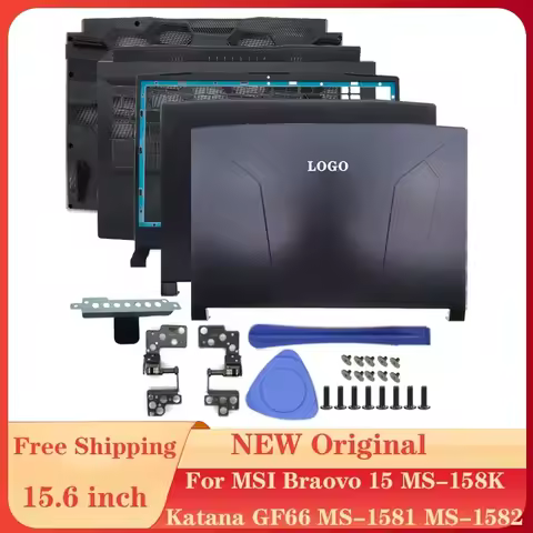NEW Laptop Frame Case For MSI Katana GF66 MS-1581 1582 Bravo 15 MS-158K LCD Back Cover/Front Bezel/H