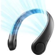 JISULIFE Portable Neck Fan, Hands-Free Bladeless, 5 Speeds, 4000 mAh Battery Operated Wearable Perso