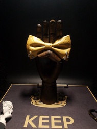 金色皮革皓石領結貴族風蝴蝶結