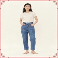HFA Women’s High Waisted Ankle-Length Mom Denim Jeans