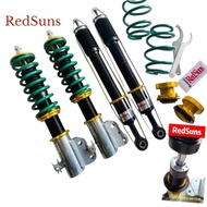 100% Can Service front rear twin tube Toyota Vios 02-06 NCP42 Adjustable Absorber RedSuns Hi low Bod