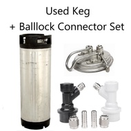 19L Corny Keg (Used) + Ball Lock Connector Set - Pressure Tested