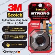 3M Scotch Extreme Double-Sided Mounting Tape 414-S19 19mm x 1.5m - Heavy Duty, double sided glue