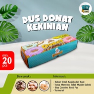 Donut Box Contains 3 / Donut Box / Delicious Steady Donuts Size 27,5 x 9,5 x 5,3 cm / SMG Cake Box