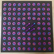 Titanium Alloy Screw Apei Titanium Shell Titanium Screw m5 * 18 Self-tapping Candy Pedal Foot Screw 