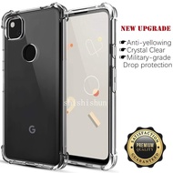 For Google Pixel 4a 4G case Transparent Soft Silicone Clear Rubber Gel Jelly Shockproof Case Four corner anti fall Cover