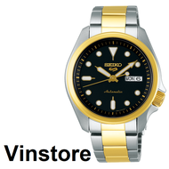 [Vinstore] Seiko 5 Sports SRPE60K1 Automatic Two Tone Stainless Steel Black Dial Men Watch SRPE60K SRPE60
