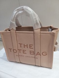 全新 粉紅 真皮 大容量 Marc Jacobs Tote Bag (中 Medium）