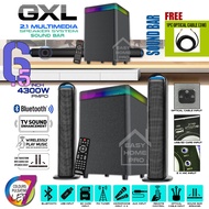 GXL GL-6500TKUSB 6.5 inch Woofer 2.1 Multimedia Speaker Convertible Soundbar Sound