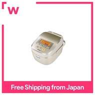 220V-50Hz only, Panasonic Steam IH Jar Rice Cooker SR-SAT102-N (Noble Champagne) 1L/5.5Cups for overseas