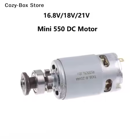 [ZY]Mini 550 DC ELectric Motor 16.8V/18V/21V Universal Angle Grinder Micro Motor Screwdriver Drill M