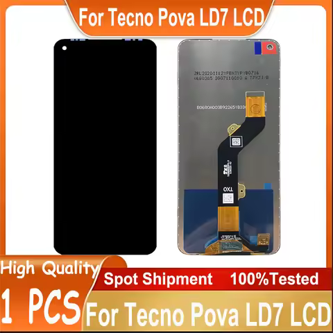 Test High Quality For Tecno Pova LCD Display Touch Screen Digitizer Assembly Replacement Parts LD7 L