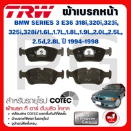 TRW Front-Rear Brake Pads BMW (E36)318i 320i 323i 325i 328i/1.6L 1.7L 1.8L 1.9L 2.0L 2.5L 2.5d 2.8L'