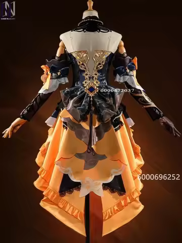 Genshin Impact Game Navia Cosplay Costume Dress Uniform Wig Fontaine Spina Di Rosula Hat Clorinde Ha