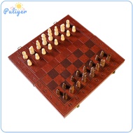 Chess Board Set Board Games Wood Lightweight Portable Travel Chess Board Chess Checkers Set for Camp