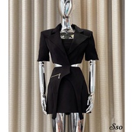 Sexy, slim, stylish BIGSIZE dress with shoulder pads - high quality 2-layer sewing - S50 - U XINH ST