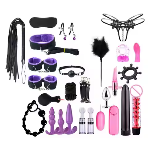Adult Bed Game Set Safety Womens Mens Comfortable Bondage Romance BDSM Sexx Cosplay Blindfold Rope B