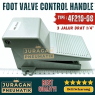 FOOT VALVE CONTROL PNEUMATIC FOOT HANDLE MODEL 4F210-08 1/4 INCH THREAD