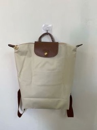 🔥清庫存｜超低價走貨 Clear stock | Low price sale | Longchamp Le Pliage經典百搭耐造輕便尼龍雙肩後背包（米杏色）|